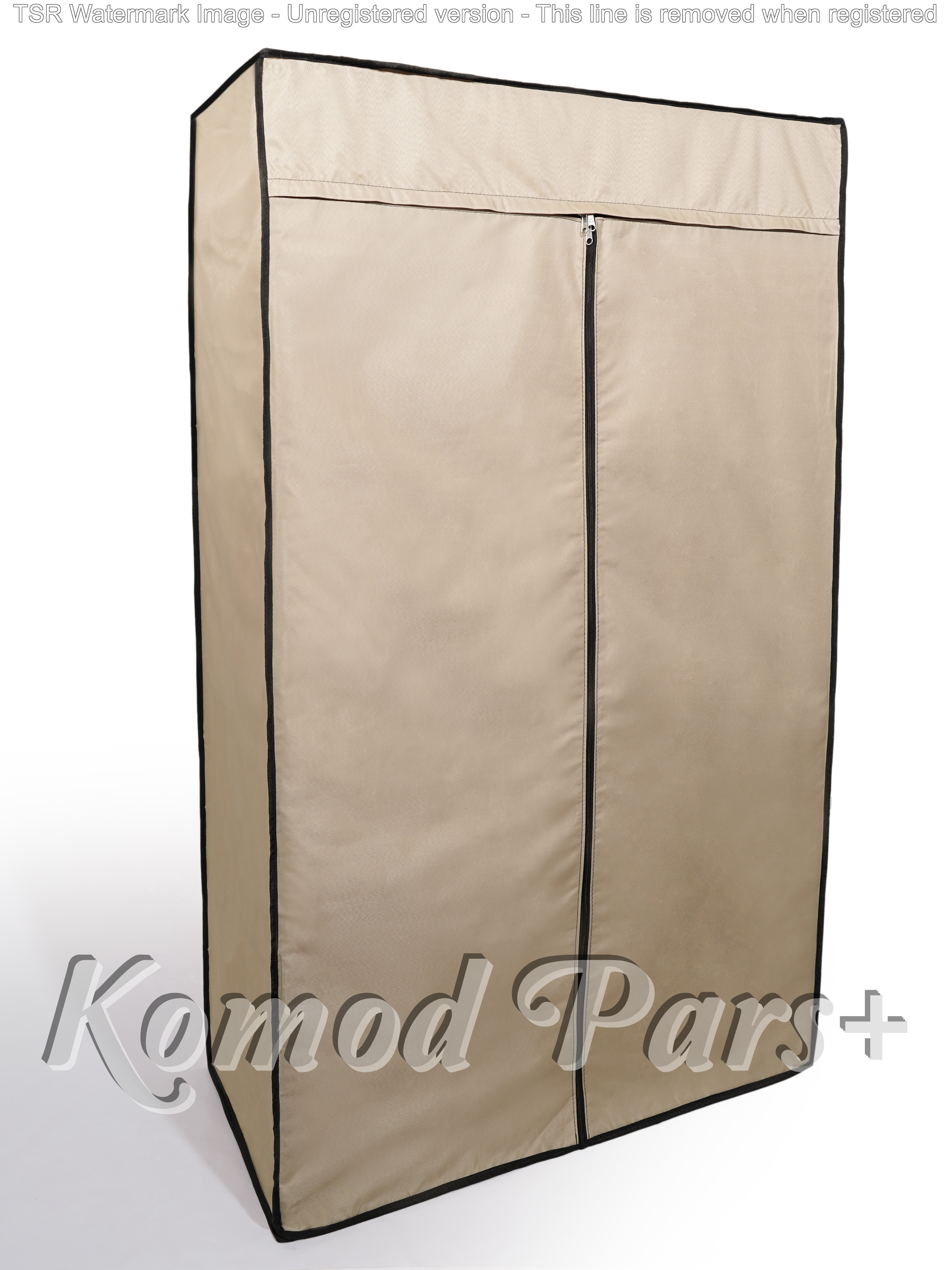 کمد برزنتی جالباسی سایز کوچک- مدل ارغوان برند پارس - کرمی