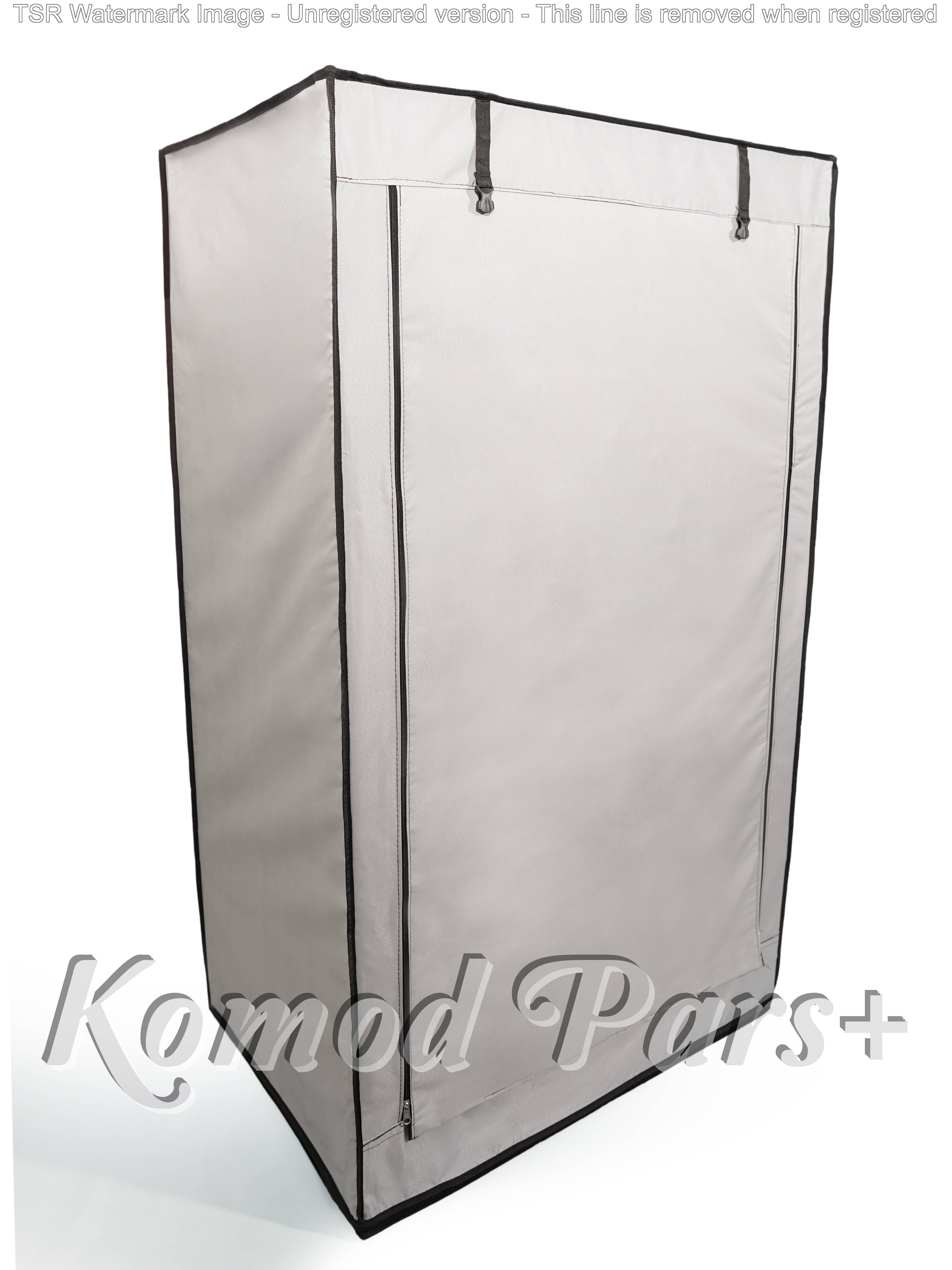 کمد برزنتی جارختخوابی سایز متوسط- مدل باران برند پارس - طوسی